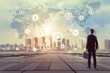 © metamorworks - Social networking concept. Global business. Crowd sourcing.