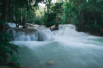 Poster - Waterfall at Kuang Si Falls, near Luang Prabang, Laos