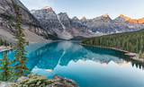 Fototapeta Sypialnia - Moraine lake sunrise in Banff National Park, Alberta, Canada