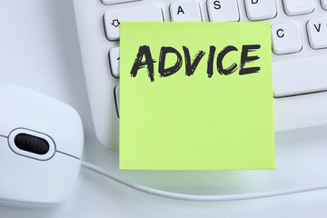 Wall Mural - advice support help assistance problem solution business concept mouse