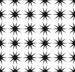 © Saiful - Vector seamless pattern. Black and white Repeating geometric star pattern