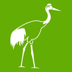 Canvas Print - Stork icon green