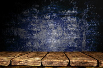 Poster - Wooden table background