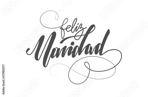 Elegant lettering mother day, texture beautiful wreath frame. vector Brush-type lettering "Merry Christmas" in spanish - "Feliz Navidad