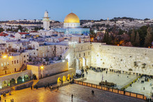 Israel, Jerusalem, Old City, Jewish Quarter Of The Western Wall Plaza, Wailing Wall