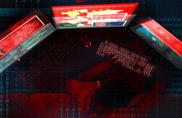 Diverse computer hacking shoot
