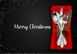 Christmas meal table setting background