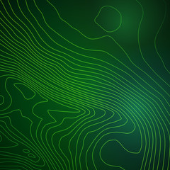 Leinwandbilder - Topographic map colorful abstract background with contour lines