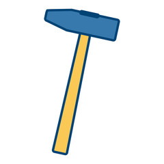 Mallet construction tool icon vector illustration graphic design