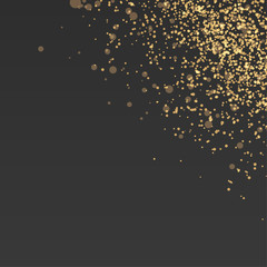 Wall Mural - abstract card banner with golden dust particle pattern