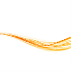 Wall Mural - Bright orange hot flame modern futuristic swoosh fashion lines background