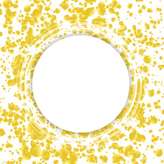 Wall Mural - Golden confetti particles luxurious advertising background layout