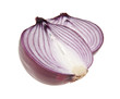 onions isolated on white background closeup