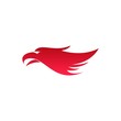 Simple eagle bird logo design template vector illustration for your brand