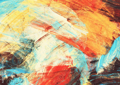 Bright artistic splashes. Abstract painting color texture. Modern futuristic ...