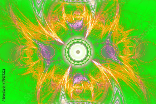 Geometric fractal shape can illustrate daydreaming imagination psychedelic sp...