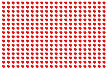 Pattern Heart Transparent Red Double Image Web Design Base Holiday Paper Packing Valentine's Day