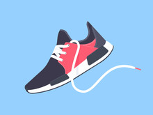 Sneakers. Sport Shoes. Shoes For Running. Vector Illustration