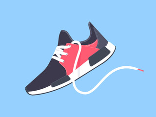 sneakers. sport shoes. shoes for running. vector illustration