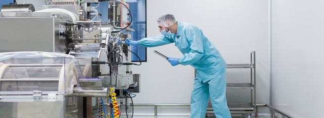 widescreen picture, scientist configures control panel