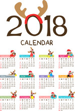 Calendar 2018 Year Of The Dog