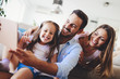© NDABCREATIVITY - Happy family having fun times at home