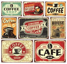 Coffee Signs And Labels Collection