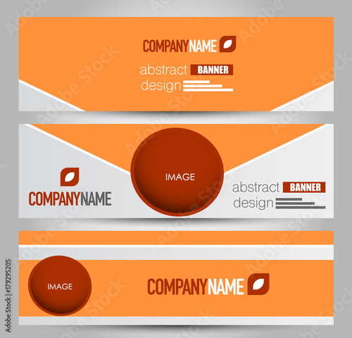 Banner Template Horizontal Header Abstract Background For Design