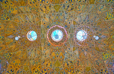 Wall Mural - Enjoy the Persian architecture in Tehran Grand Bazaar