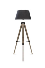 Floor lamp for three wooden legs