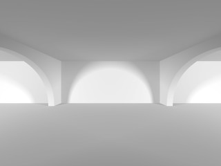 Abstract Modern White Architecture Background