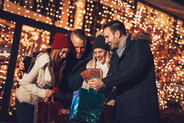 Group Of Friends Enjoying Shopping