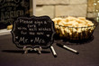 signage for mr and mrs wedding