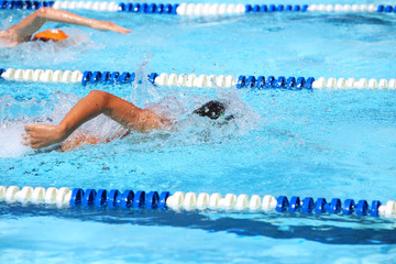 Canvas Print - Freestyle swimmer