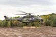 © Katja - german military helicopter in flights over battlefield