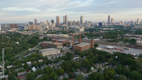Obraz na płótnie City of Atlanta Downtown Aerial View