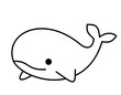 クジラ(線画)