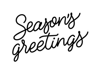 Sticker - Seasons Greetings Inscription