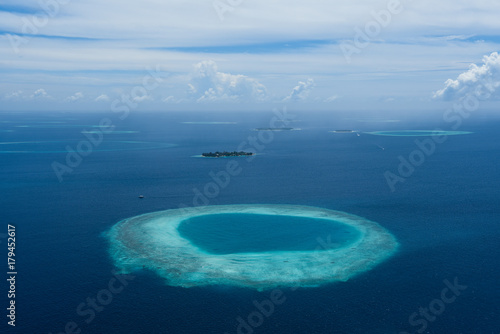 Zdjęcie XXL Malediwy z planu lotniczego