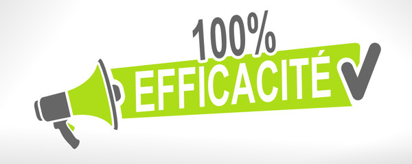 Poster - 100 pour 100 efficacité sur mégaphone