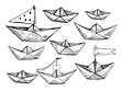Paper boats  planes
