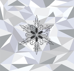 Sticker - Vector Christmas Snowflake