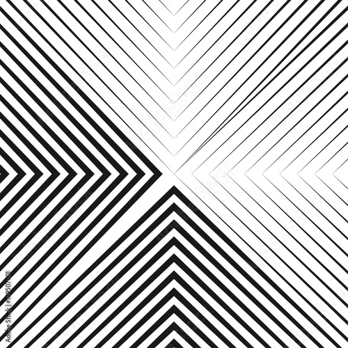 Zdjęcie XXL Abstrakcjonistycznego halftone kreatywnie geometryczny wektorowy tło. Czarno-białe paski w nowoczesnym stylu.