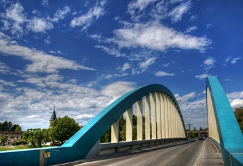 Sticker - pont sur le rhône à loyettes, ain, france