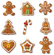 Gingerbread Cookies Icon Set