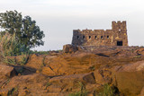 red sandstone and castle at Coronado Heights Park, Kansas