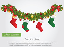 Christmas Stockings Background