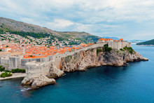 Dubrovnik Old Town Roofs General View - Croatia. In 1979, The City Of Dubrovnik Joined The UNESCO List Of World Heritage Sites.