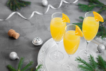 Mimosa Cocktail For Christmas