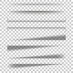 Wall Mural - paper sheet shadow effect on isolated background